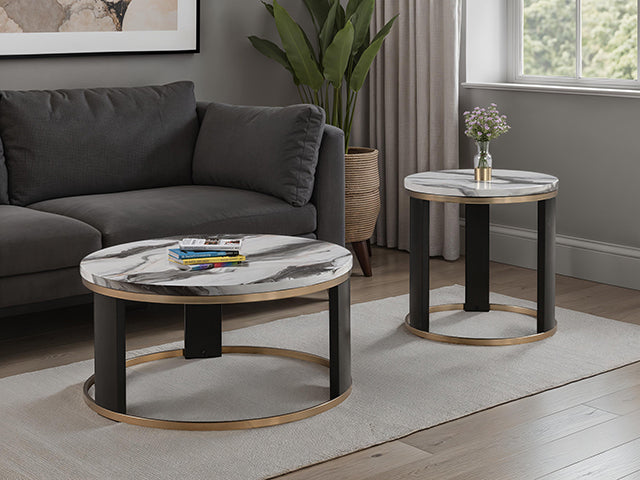 Bogor Round End Table - Dream Home Furniture & Mattress (Waite Park, MN)