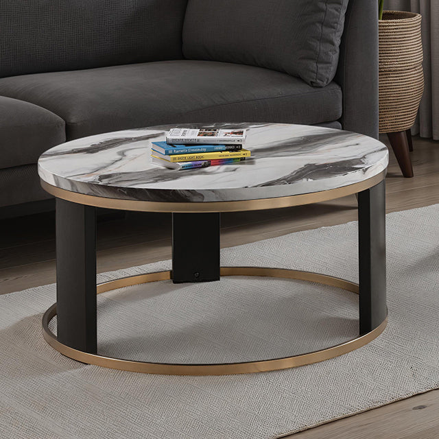 Bogor Round Cocktail Table - Dream Home Furniture & Mattress (Waite Park, MN)