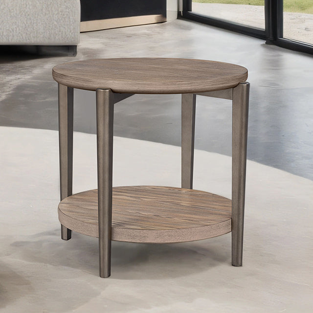 Roros Round End Table - Dream Home Furniture & Mattress (Waite Park, MN)