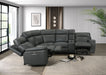 Oliverus Power Sectional - Dream Home Furniture & Mattress (Waite Park, MN)