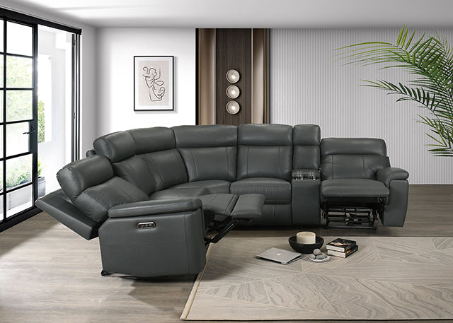 Oliverus Power Sectional - Dream Home Furniture & Mattress (Waite Park, MN)