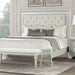 Stella Mia E.King & Queen Bed White & White - Dream Home Furniture & Mattress (Waite Park, MN)