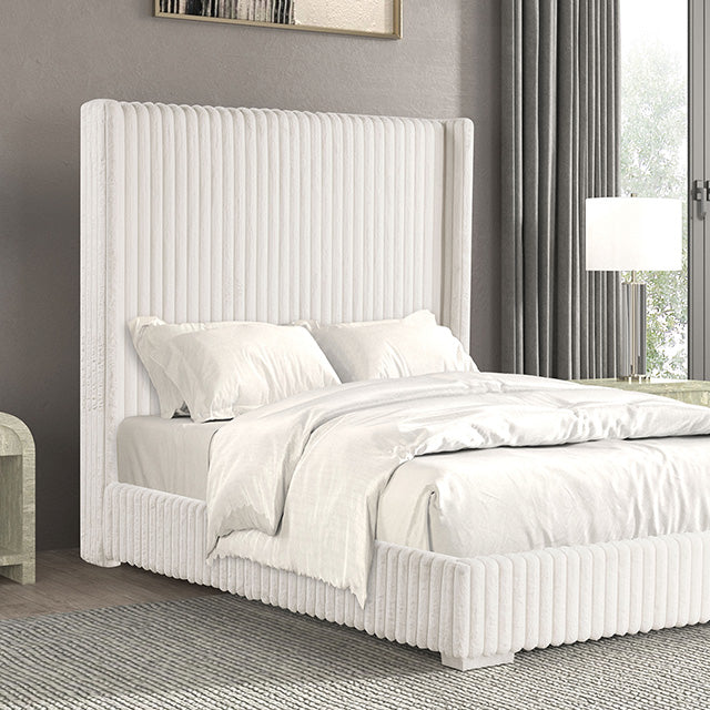 Cadwell E.King, Queen, & Full Bed White, Gray, & Black - Dream Home Furniture & Mattress (Waite Park, MN)
