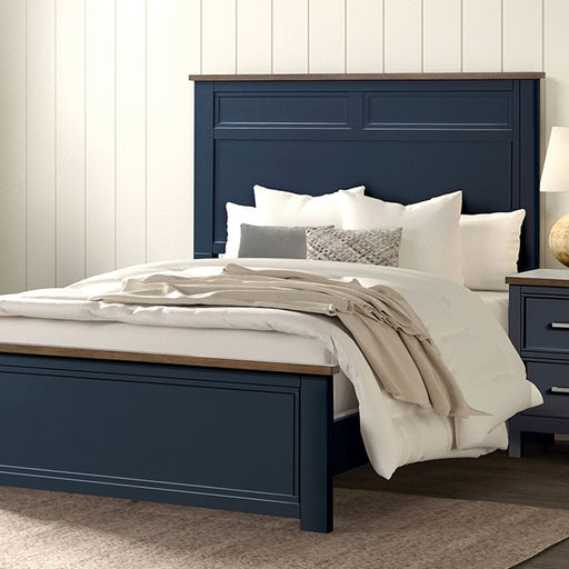 Pinetop 4 & 5 Piece Twin Bedroom Set White & Blue - Dream Home Furniture & Mattress (Waite Park, MN)