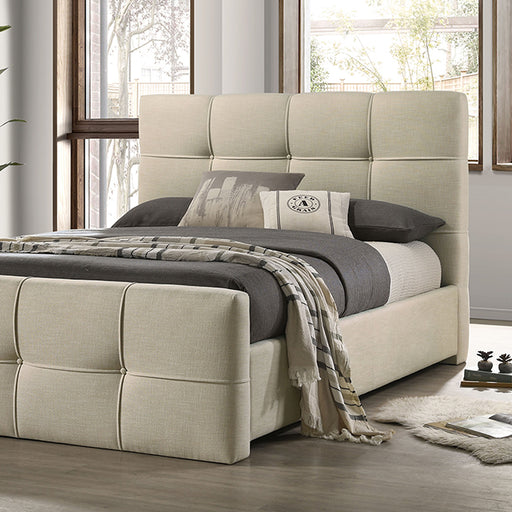 Merced Bed Ivory - Dream Home Furniture & Mattress (Waite Park, MN)