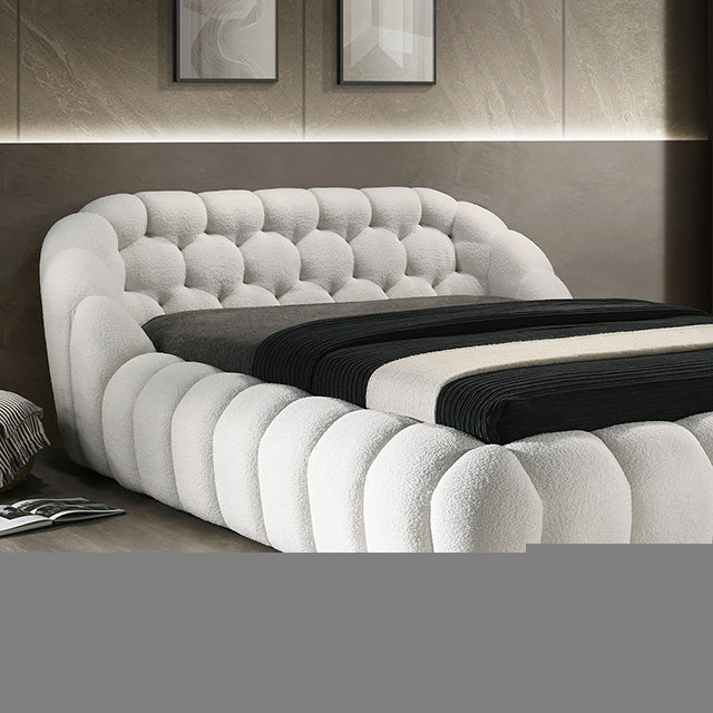 Newquay E.King & Queen Bed White, Grey, & Black