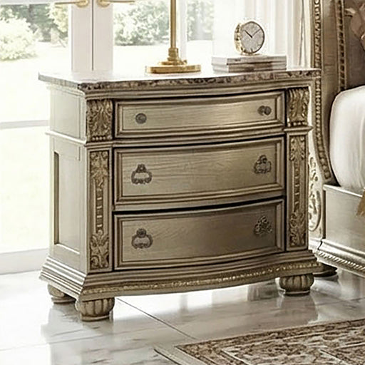 Fromberg Nightstand w/ Marble Top - Dream Home Furniture & Mattress (Waite Park, MN)