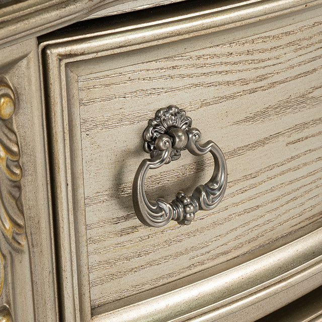 Fromberg Nightstand w/ Marble Top - Dream Home Furniture & Mattress (Waite Park, MN)