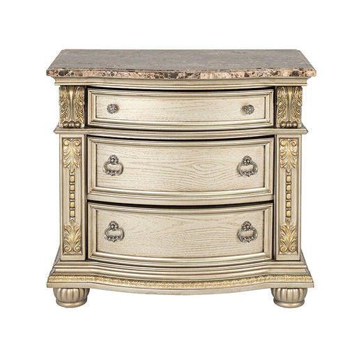 Fromberg Nightstand w/ Marble Top - Dream Home Furniture & Mattress (Waite Park, MN)