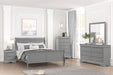 Louis Philippe Full, Twin, Full, & King Bed Black, Grey, Brown & White - Dream Home Furniture & Mattress (Waite Park, MN)