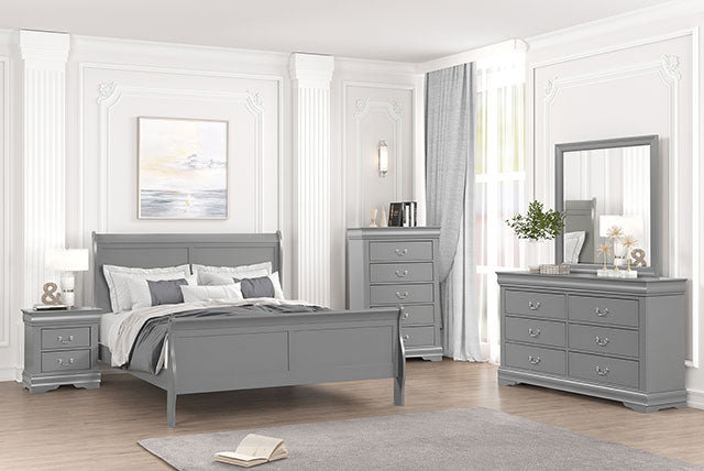Louis Philippe Full, Twin, Full, & King Bed Black, Grey, Brown & White - Dream Home Furniture & Mattress (Waite Park, MN)