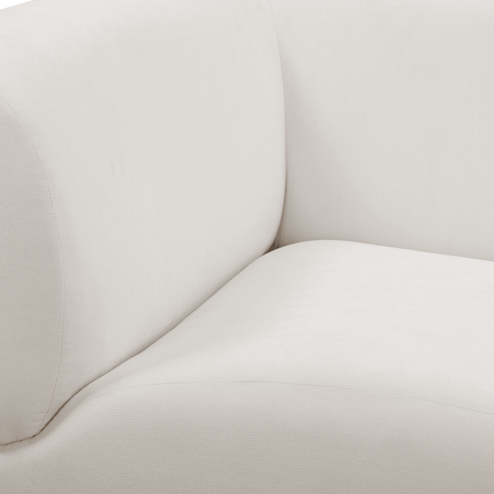 Zenith 5-Piece Contract-Grade Upcycled Fabric Cream Modular Sectional