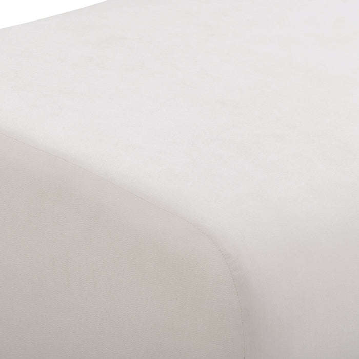 Zenith 8-Piece Contract-Grade Upcycled Fabric Cream Modular U-Sectional