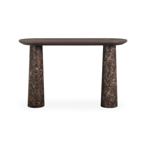 Braya 50" Faux Emperador Marble Console Table - Dream Home Furniture & Mattress (Waite Park, MN)