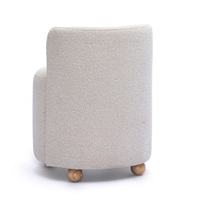 Hakuna Cream Performance Boucle Desk Chair