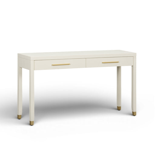 Dani 54" Cream Faux Shagreen 2-Drawer Console Table - Dream Home Furniture & Mattress (Waite Park, MN)