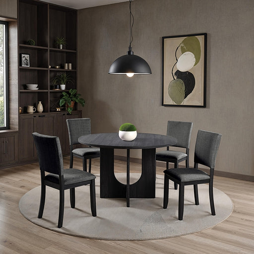 Oberto 5 Pc Round Dining Table Set - Dream Home Furniture & Mattress (Waite Park, MN)