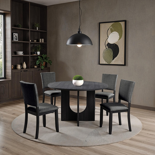 Oberto 5 Pc Round Dining Table Set - Dream Home Furniture & Mattress (Waite Park, MN)
