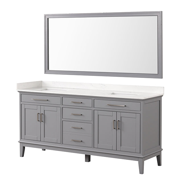 Almeria Vanity Set w/ Mirror - Dream Home Furniture & Mattress (Waite Park, MN)