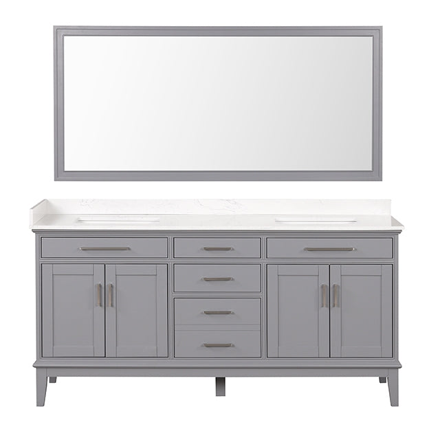 Almeria Vanity Set w/ Mirror - Dream Home Furniture & Mattress (Waite Park, MN)