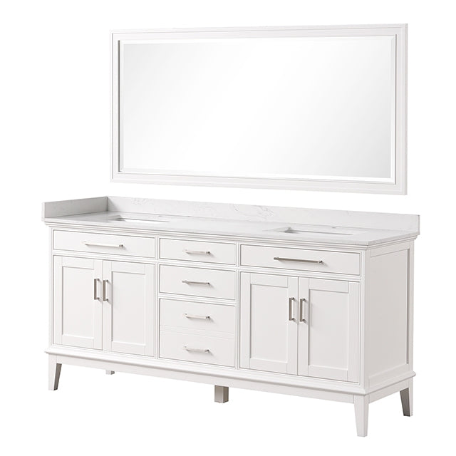 Almeria Vanity Set w/ Mirror - Dream Home Furniture & Mattress (Waite Park, MN)