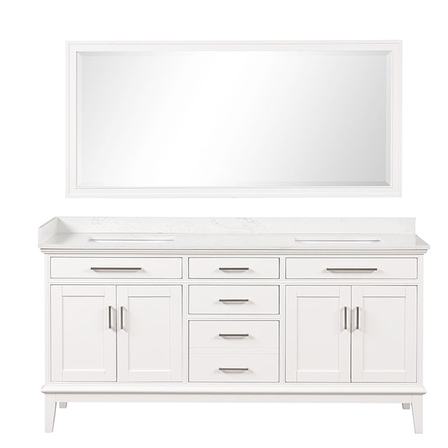 Almeria Vanity Set w/ Mirror - Dream Home Furniture & Mattress (Waite Park, MN)
