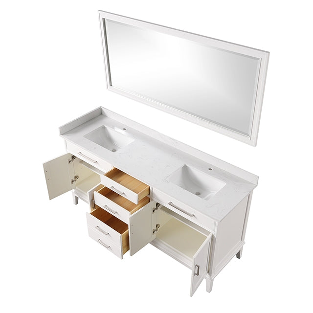 Almeria Vanity Set w/ Mirror - Dream Home Furniture & Mattress (Waite Park, MN)