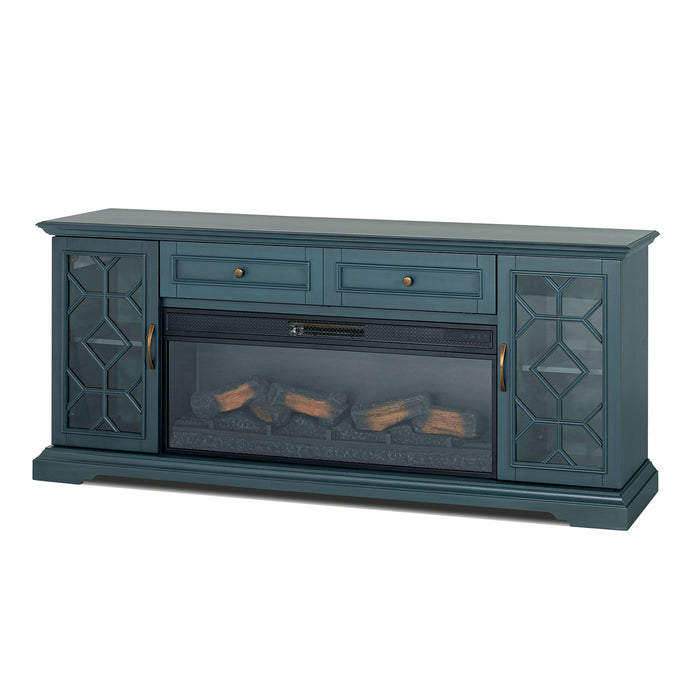 Fidel 74'' TV Console w/ Electric Fireplace - Dream Home Furniture & Mattress (Waite Park, MN)