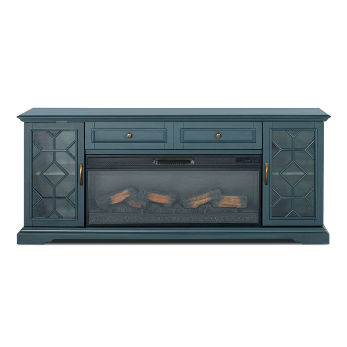 Fidel 74'' TV Console w/ Electric Fireplace - Dream Home Furniture & Mattress (Waite Park, MN)