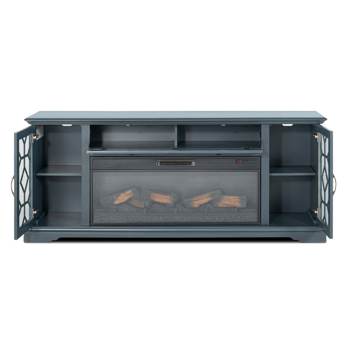 Fidel 74'' TV Console w/ Electric Fireplace - Dream Home Furniture & Mattress (Waite Park, MN)