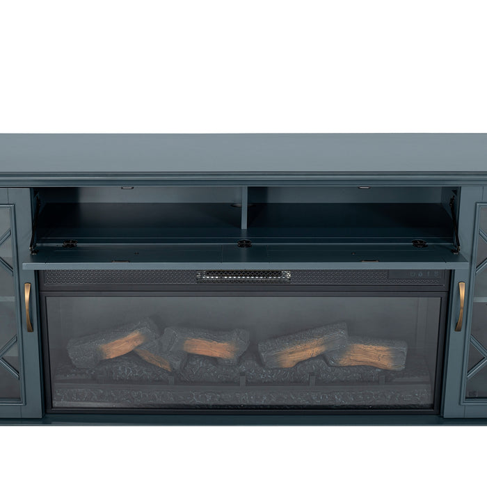 Fidel 74'' TV Console w/ Electric Fireplace - Dream Home Furniture & Mattress (Waite Park, MN)