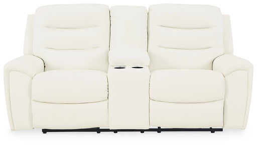 Warlin Power Reclining Loveseat with Console image