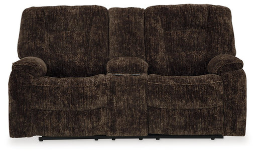 Soundwave Reclining Loveseat with Console image