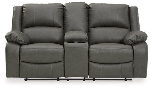 Calderwell Power Reclining Loveseat with Console image