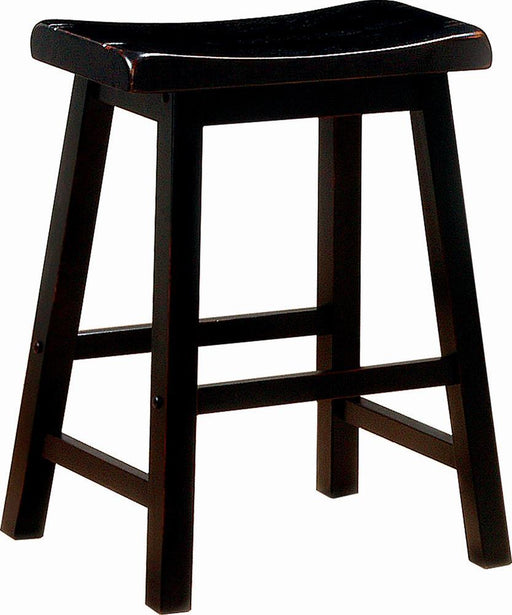 Transitional Black Counter-Height Stool image