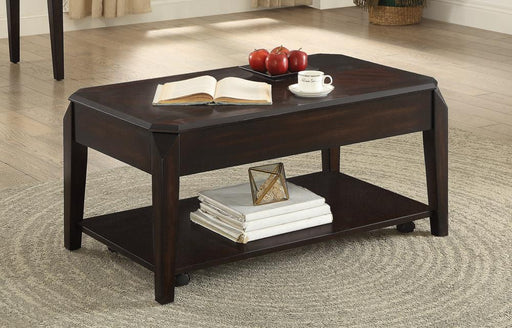 Transitional Walnut Lift-Top Coffee Table image