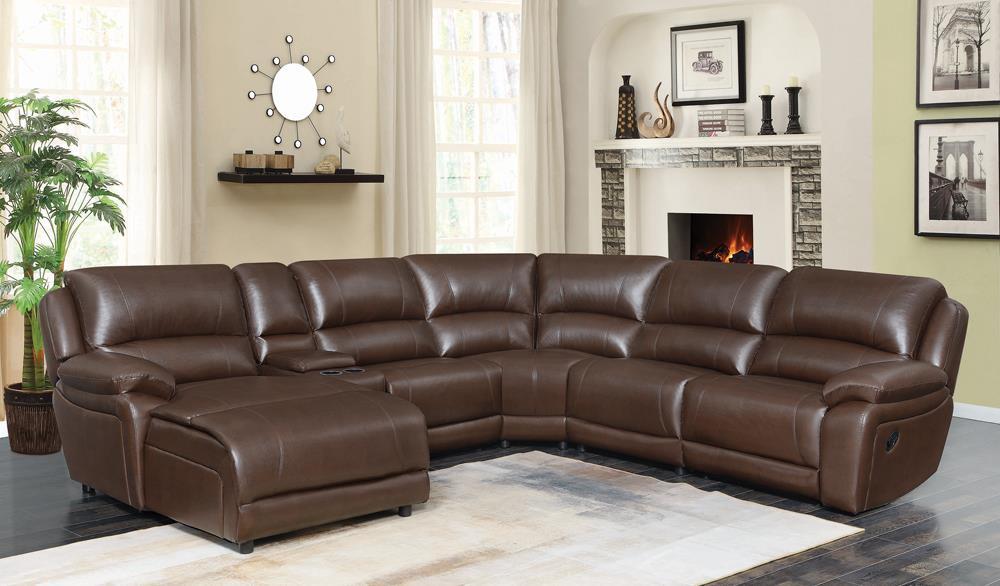 Mackenzie Casual Chestnut Motion Sectional image